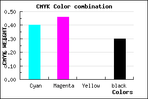#6B61B3 color CMYK mixer
