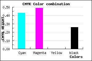 #6B61BD color CMYK mixer