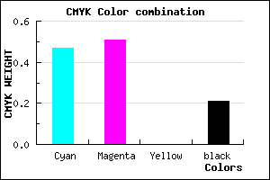 #6B62CA color CMYK mixer
