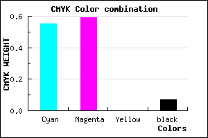 #6B62EE color CMYK mixer