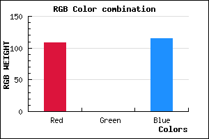 rgb background color #6C0073 mixer