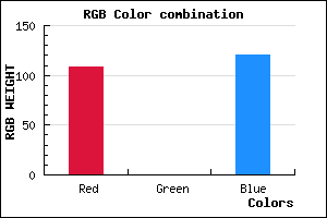 rgb background color #6C0078 mixer