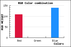 rgb background color #6C008B mixer