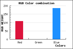 rgb background color #6C00B9 mixer