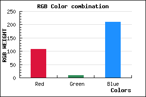 rgb background color #6C0AD2 mixer