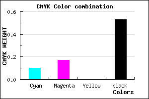 #6C6478 color CMYK mixer
