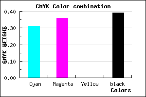 #6C649C color CMYK mixer