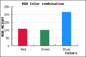 rgb background color #6C64D8 mixer