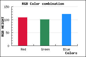 rgb background color #6C6579 mixer