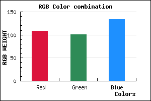 rgb background color #6C6586 mixer