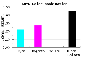 #6C658B color CMYK mixer