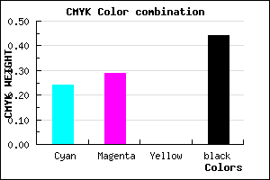 #6C658F color CMYK mixer