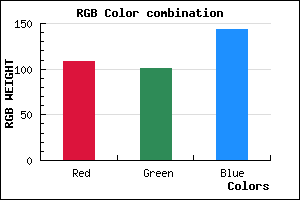 rgb background color #6C658F mixer