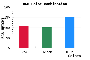 rgb background color #6C6597 mixer