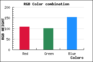 rgb background color #6C6599 mixer