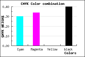#6C659A color CMYK mixer