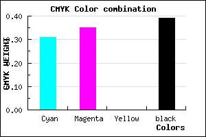 #6C659C color CMYK mixer