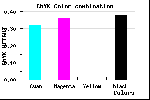 #6C659F color CMYK mixer