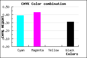 #6C65B1 color CMYK mixer