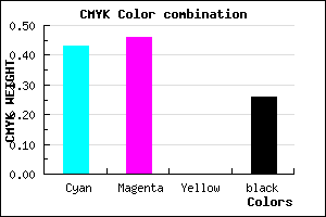 #6C65BC color CMYK mixer