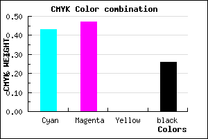 #6C65BD color CMYK mixer
