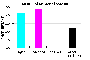 #6C65BE color CMYK mixer