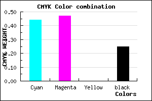 #6C65C0 color CMYK mixer