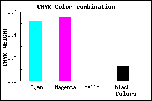 #6C65DF color CMYK mixer