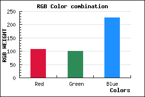 rgb background color #6C65E2 mixer