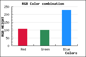 rgb background color #6C65E4 mixer