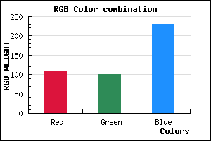 rgb background color #6C65E6 mixer