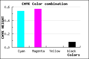 #6C65EA color CMYK mixer