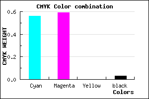 #6C65F7 color CMYK mixer
