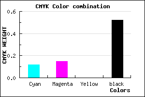 #6C697B color CMYK mixer
