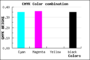 #6C69A5 color CMYK mixer