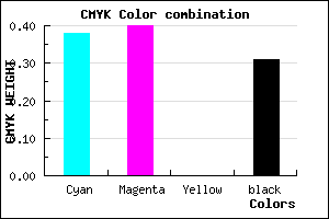 #6C69AF color CMYK mixer