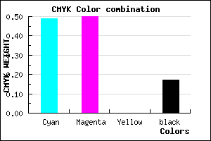 #6C69D3 color CMYK mixer
