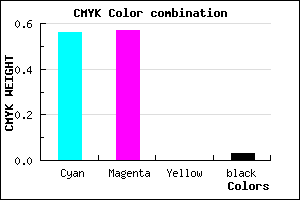 #6C69F7 color CMYK mixer