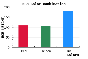 rgb background color #6C6AB4 mixer