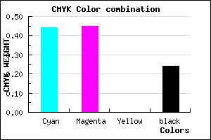 #6C6AC2 color CMYK mixer