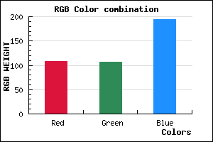 rgb background color #6C6AC2 mixer