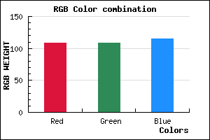 rgb background color #6C6C73 mixer