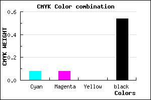 #6C6C76 color CMYK mixer