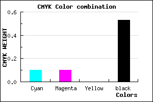 #6C6C78 color CMYK mixer