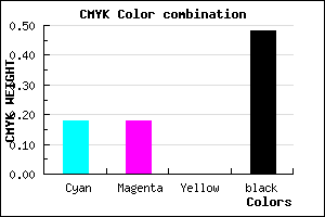 #6C6C84 color CMYK mixer