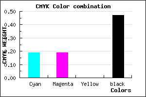 #6C6C86 color CMYK mixer