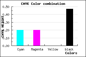 #6C6C87 color CMYK mixer