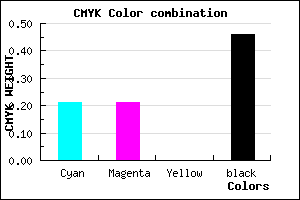 #6C6C89 color CMYK mixer