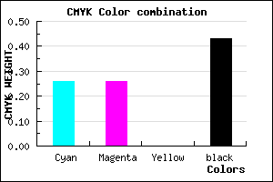 #6C6C91 color CMYK mixer