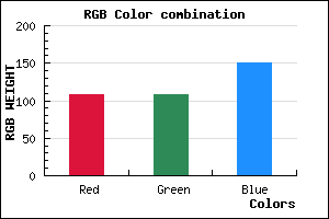 rgb background color #6C6C97 mixer